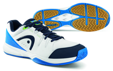 Head Grid 3.0 Squash & Indoor Court Shoe (White/Blue) - main image